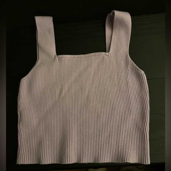 Lavender Ribbed Knit Women's Top - Picture 4 of 4